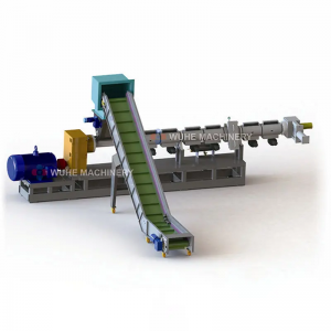 Woven fabric bag recycling pelletizing line